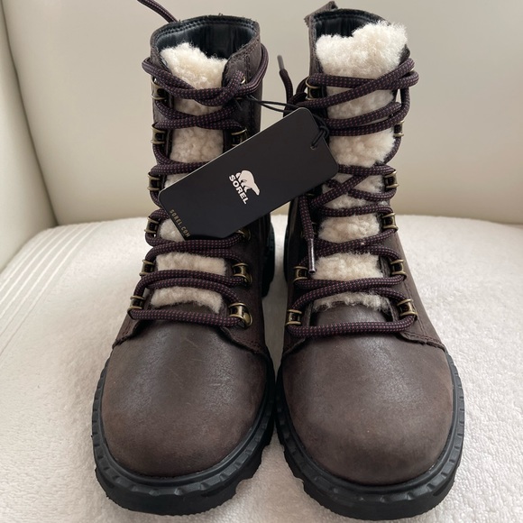 NEW Sorel Lennox Waterproof Shearling Boot - Picture 4 of 12